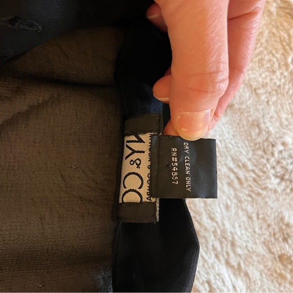 NY & Co Y2K Black Witchy Sheer Button Up Blouse Fairy Grunge Gothic Whimsigoth - Picture 9 of 9